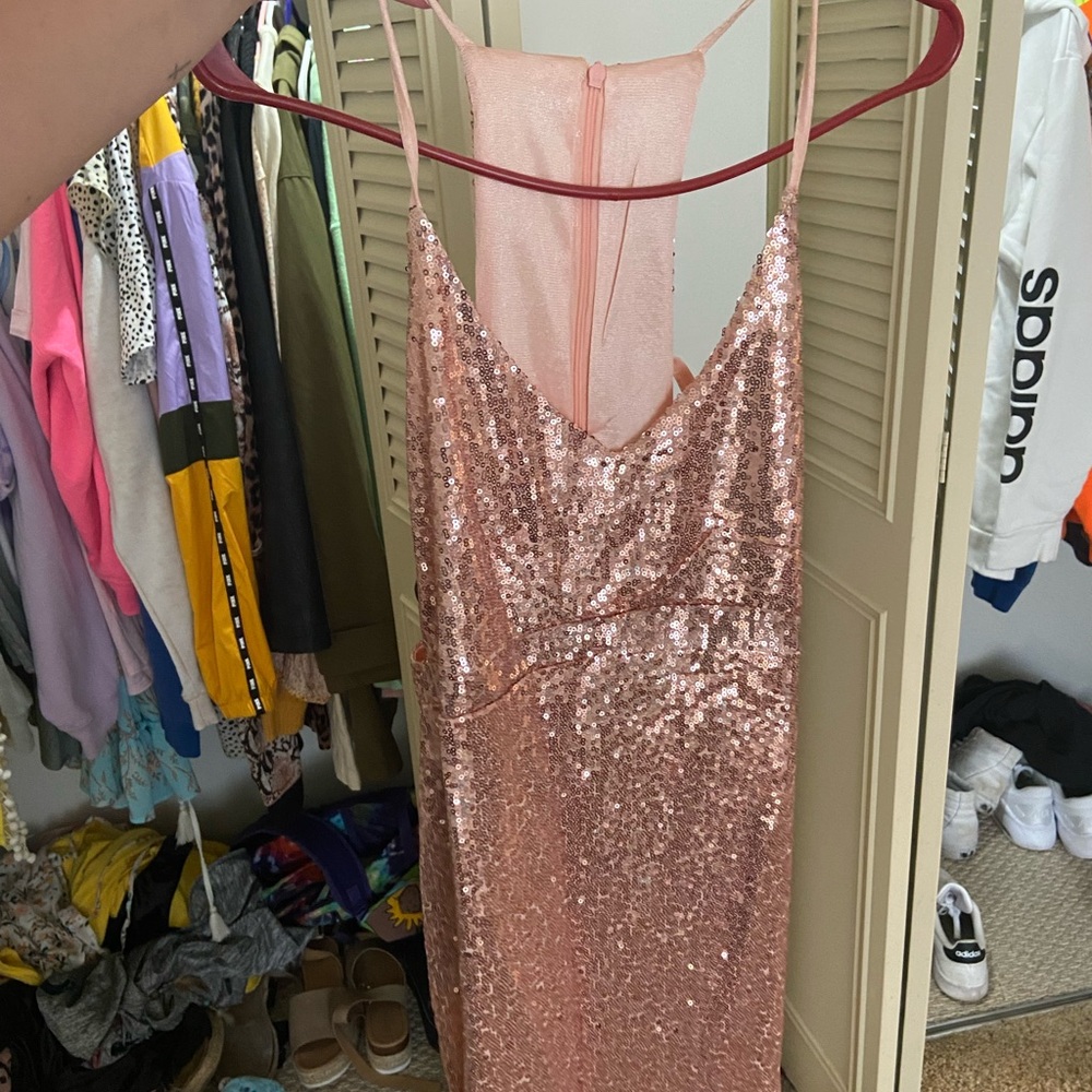 Pink sequins dress